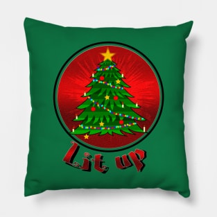 Little tree lit up Pillow