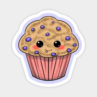 Cute Blueberry Muffin Magnet