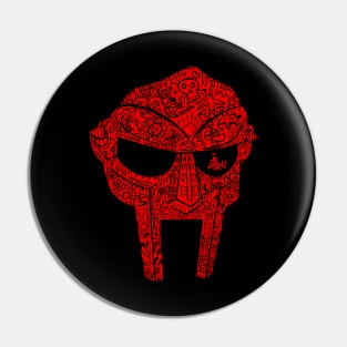 Doodle Doom Red Pin