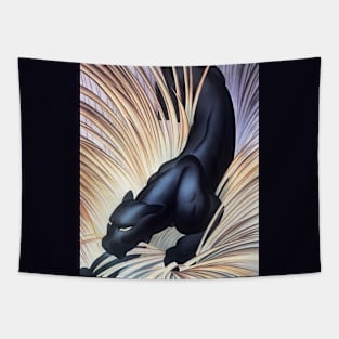 Major Felten Black Panther Zoo Wildlife Tapestry