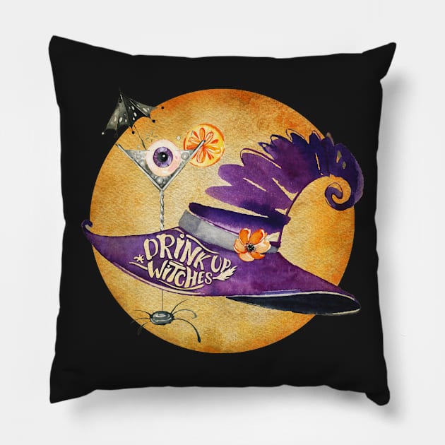 Drink Up Witches! Pillow by directdesign