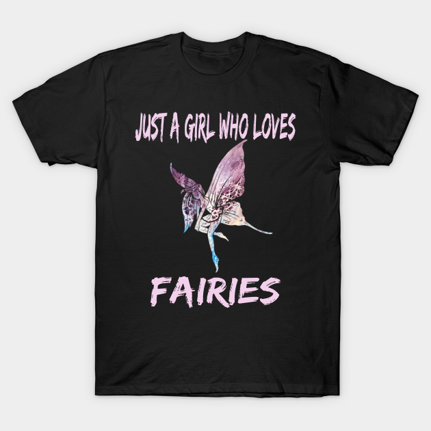 Discover Just A Girl Who Loves Fairies Abstract Stained Glass design - Awesome - T-Shirt