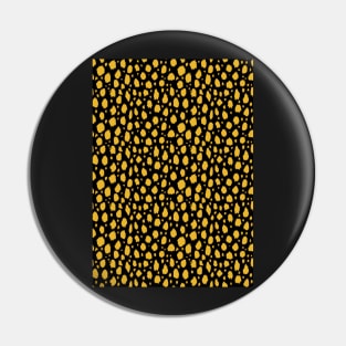 Black and Yellow Spot Dalmatian Pattern Pin