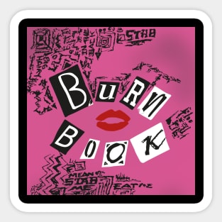 BURN BOOK - MEAN GIRLS  Sticker for Sale by HIPERPOP