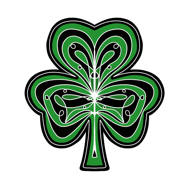 ORNATE Green  Shamrock by SartorisArt1