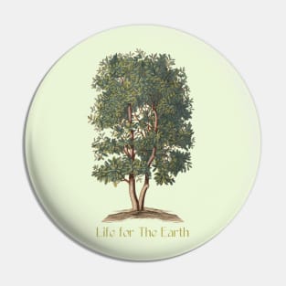 Tree Illustration and Quote for Earth Pin