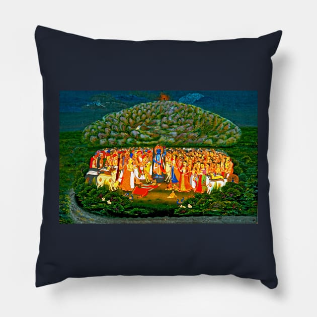 Krishna Pillow by indusdreaming