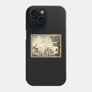 Fairy Ring Woodcut Parchment Phone Case