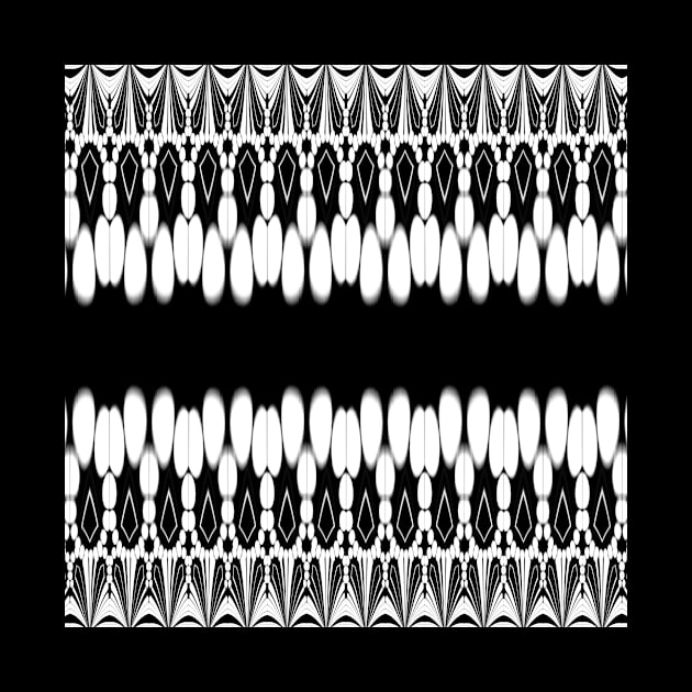 Abstract monochrome pattern by Gaspar Avila