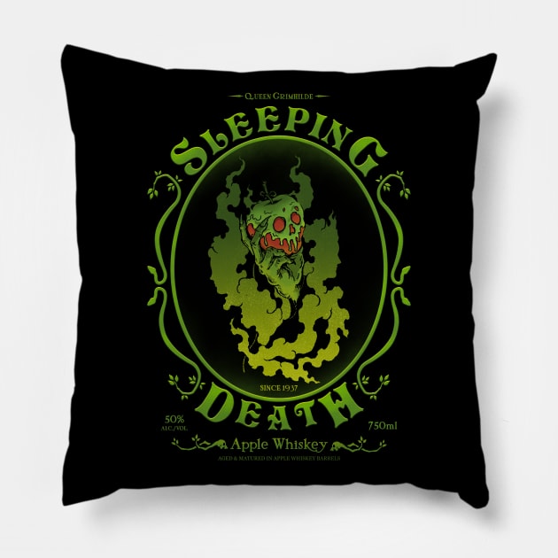 Sleeping Death Whiskey Pillow by pigboom