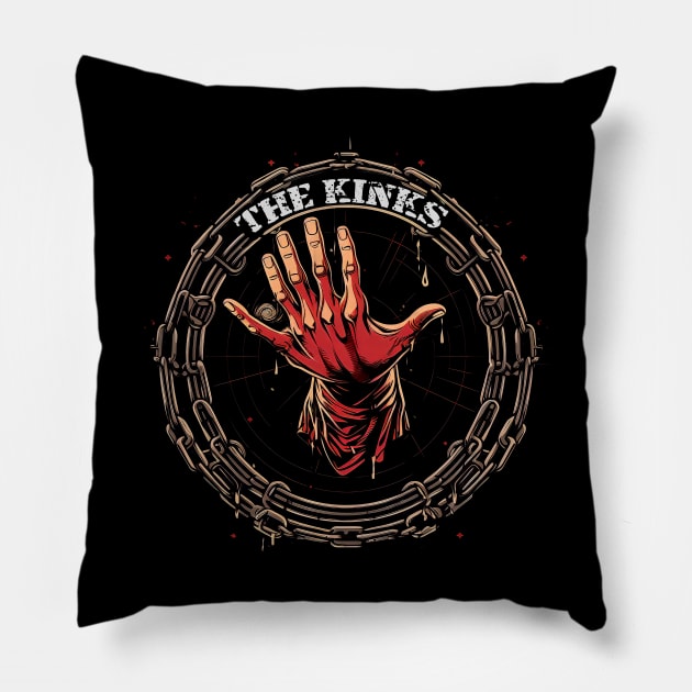 Chained The Kinks Pillow by MORRISWORD