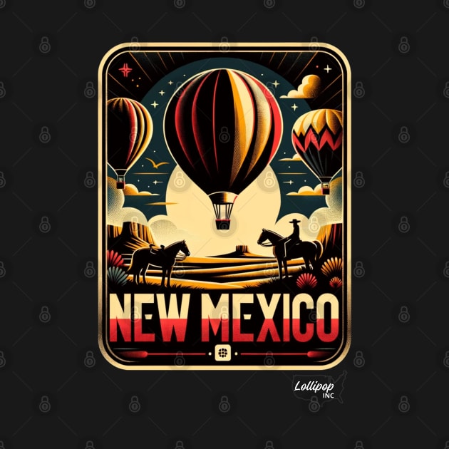 Enchanted Desert: New Mexico's - American Vintage Retro style USA State by LollipopINC