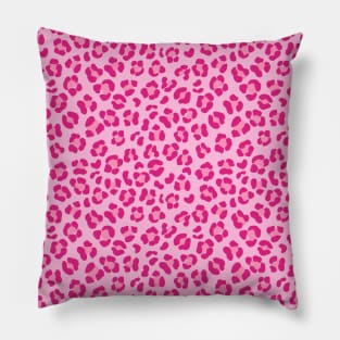 Leopard pattern design in pink color Pillow