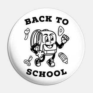 Bag to school full smile Pin