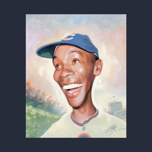 Ernie Banks by JamesBennettArt