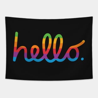 hello lisa (rainbow) apple Tapestry