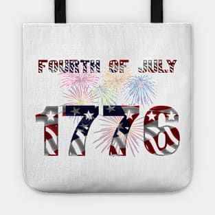 July 4th 1776 Independence Day Tote