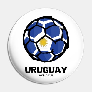 Uruguay Football Country Flag Pin