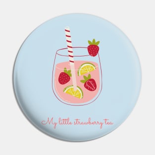 Pastel kawaii strawberry milk tea Pin