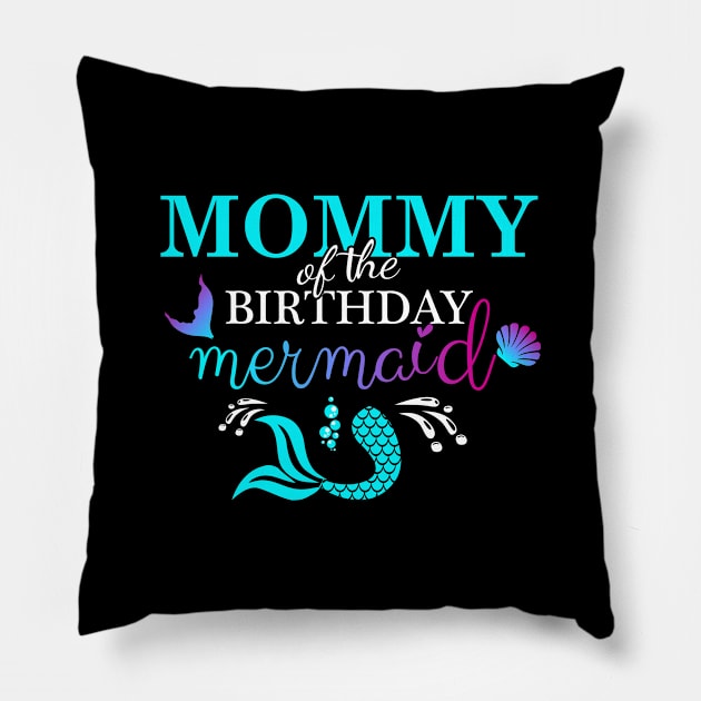 MOM of the Birthday Mermaid Pillow by IbrahemHassan