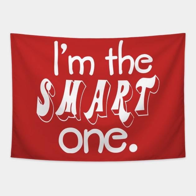 I'm The Smart One. Twin Design Tapestry by PeppermintClover