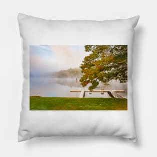 Scenic river edge Connecticut River just outside Brattlebro. Pillow