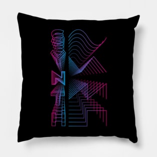 Synth Waveform Analog Audio Design Pillow