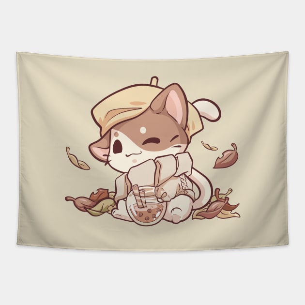 Autumn Neutrals Tapestry by Bobblejot