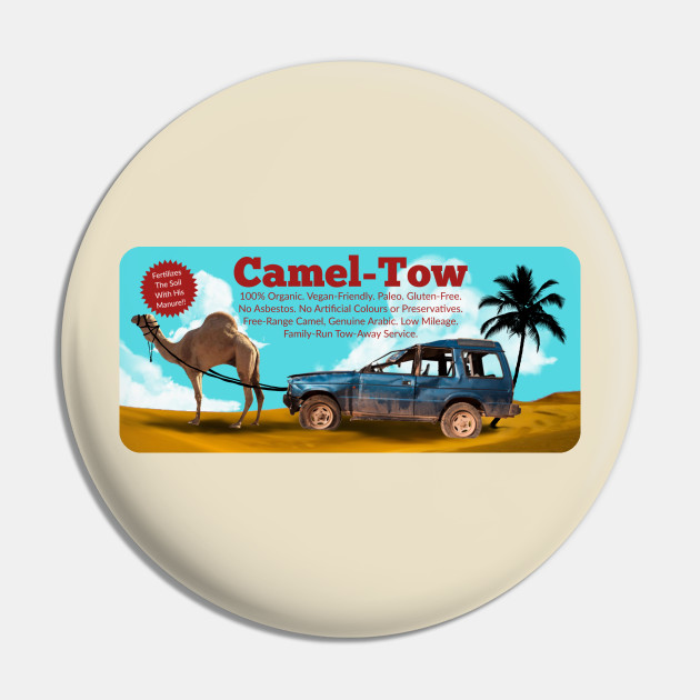 Camel Tow - Camel Toe - Pin | TeePublic