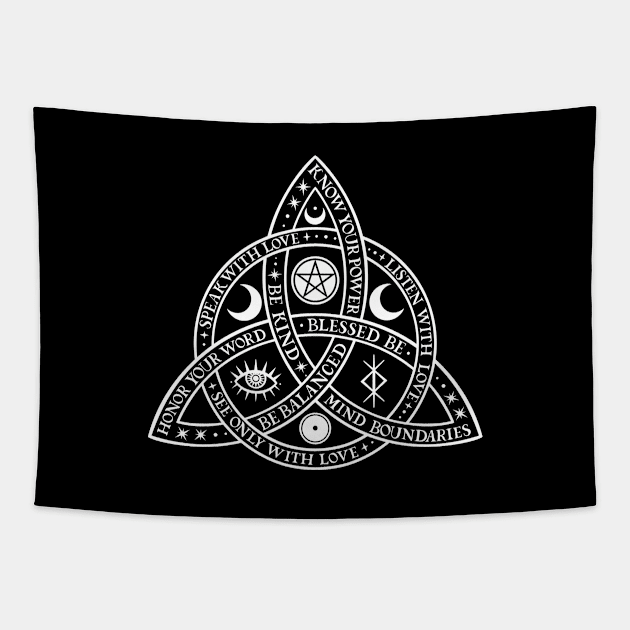 Triquetra Tapestry by OccultOmaStore