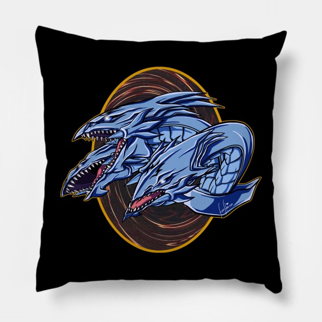 Blue Eyes Ultimate Bust Pillow by FireFlea