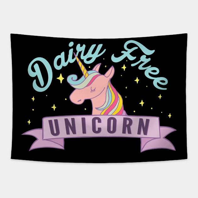 Dairy Free Unicorn Tapestry by thingsandthings