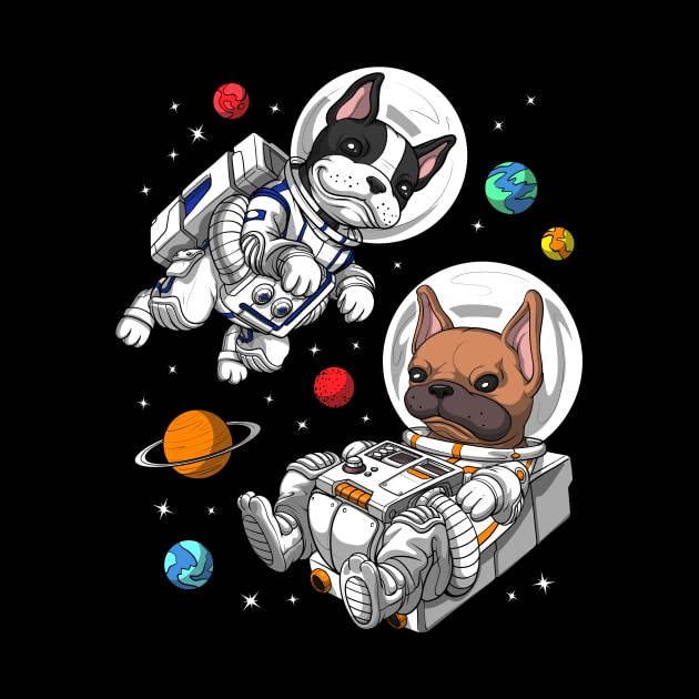 French Bulldog Space Astronaut by underheaven