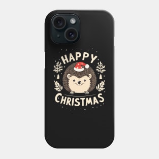 Christmas hedgehog Phone Case