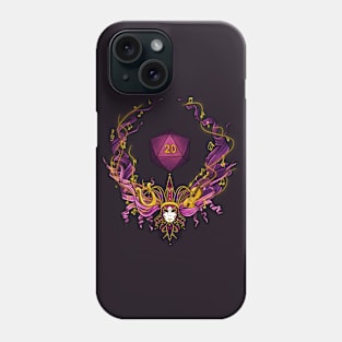 DnD bard symbol - purple Phone Case