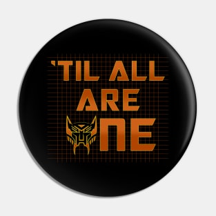 Cool Robot 80's Movie Heroic Quote Pin