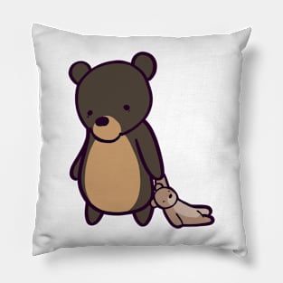 Cute Cartoon Bear with Teddy Pillow