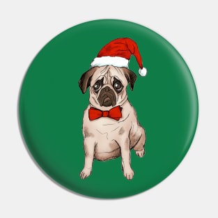 Christmas Pug Pin