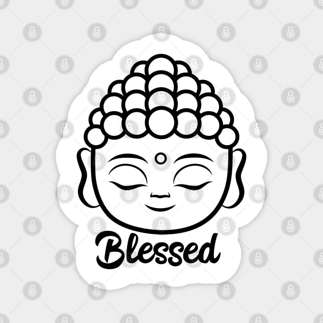 Blessed Buddha Magnet by defytees