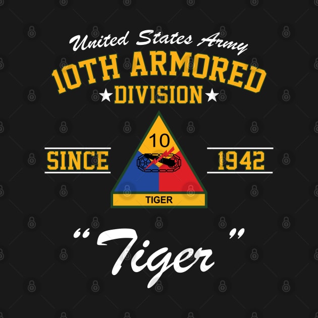 U.S. Army 10th Armored Division (10th AD) by Army Merch