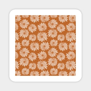 Gerbera Gold Brown Magnet