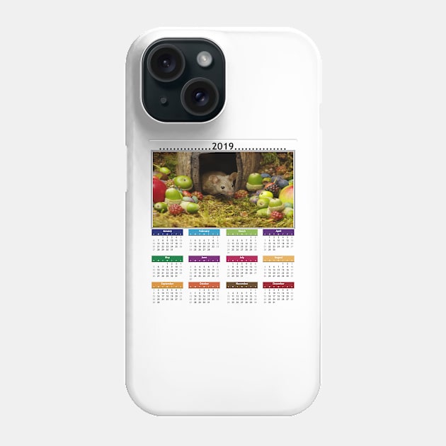 cute mouse 2019 Calendar Phone Case by Simon-dell