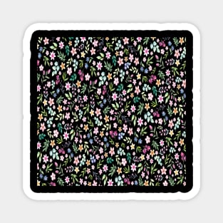 Colorful and Beautiful Flowers Pattern Magnet
