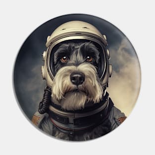 Astro Dog - Standard Schnauzer Pin