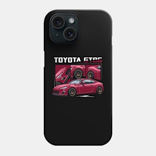 Toyota GT86, JDM Car Wine Red Phone Case