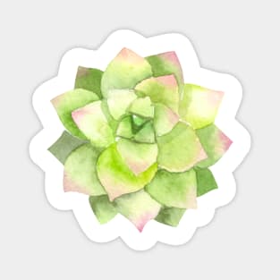 Green Flower Magnet