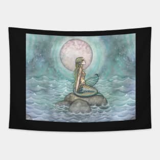 The Pastel Sea Mermaid Artwork by Molly Harrison Tapestry