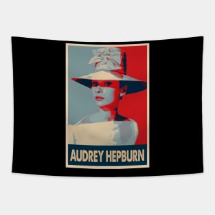 Audrey's Timeless Beauty The Audrey Hepburn Pop Art Tee Tapestry