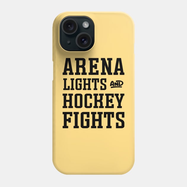 Arena Lights Hockey Fights Hockey Mom Cute Funny Phone Case by GlimmerDesigns