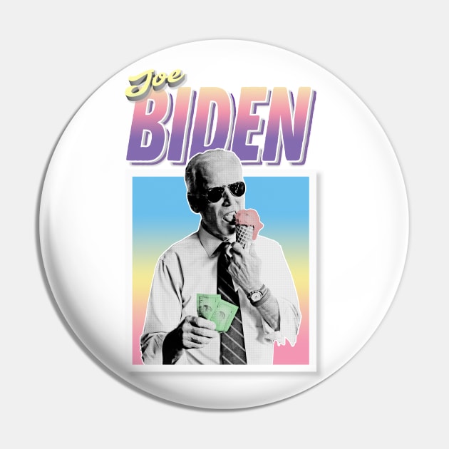 Joe Biden Graphic Design 90s Style Hipster Statement Tee Pin by DankFutura